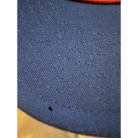 KU Adidas NCAA Kansas University Jayhawks Wool Crimson Blue Hat Fitted‎ 7 3/4 - Picture 14 of 16